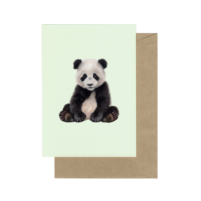 Lonneke Grimbergen Art - Kaart jonge panda