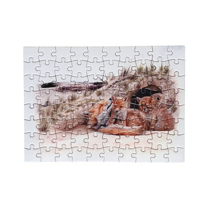 Lonneke Grimbergen Art - Pocket puzzel vossenhol