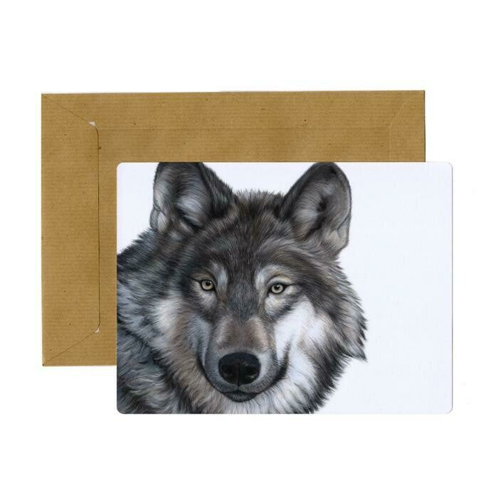 Lonneke Grimbergen Art - Wolf (XL kaart)