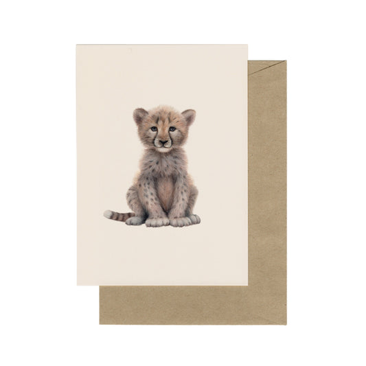 Lonneke Grimbergen Art - Kaart‏‏‎ jonge cheeta