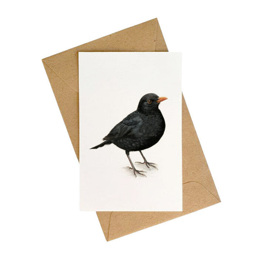Lonneke Grimbergen Art - Mini Kaartje merel
