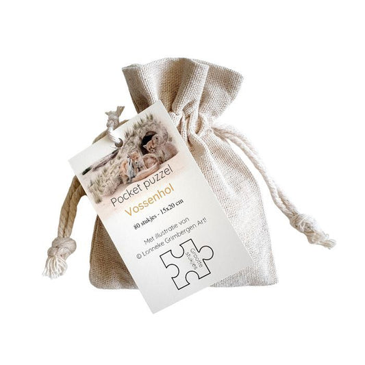 Lonneke Grimbergen Art - Pocket puzzel vossenhol